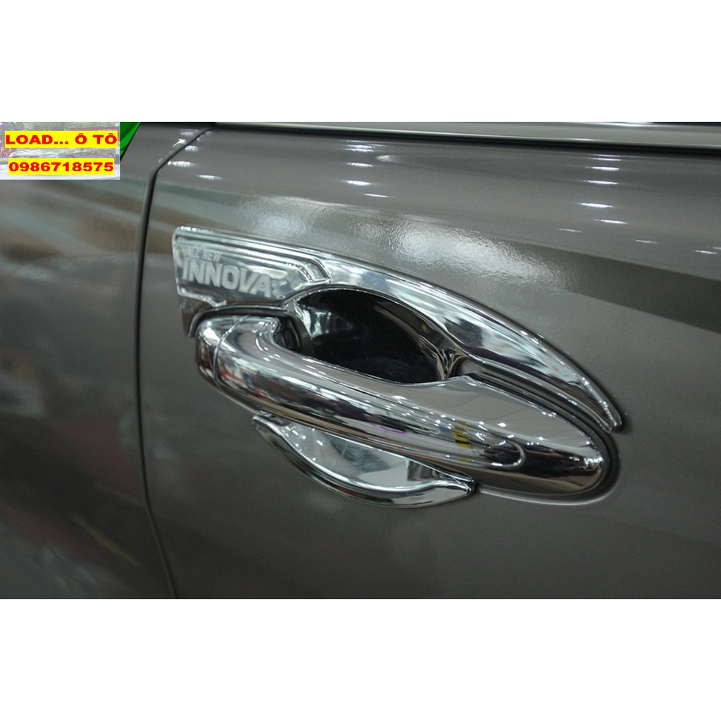 Ốp tay nắm và hõm cửa Innova 2023-2017 Mạ Crom Cao Cấp