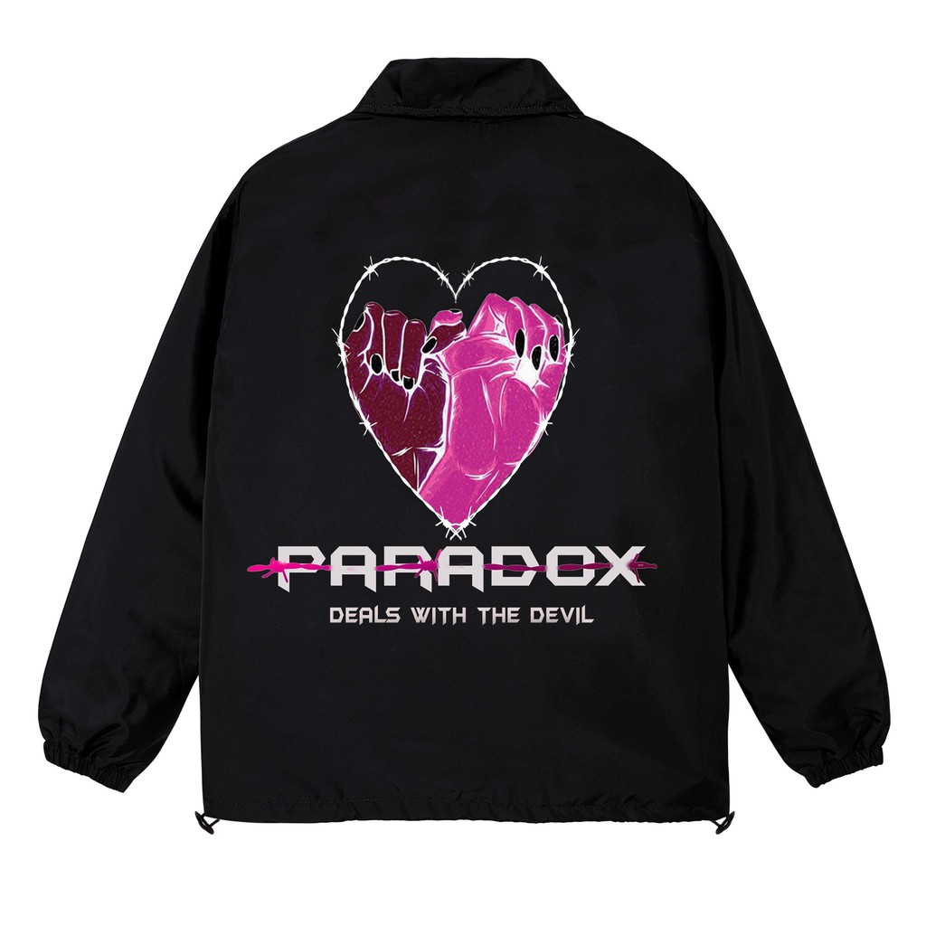 Áo khoác dù Paradox PROMISE OVER-PRINTED JACKET (Black)