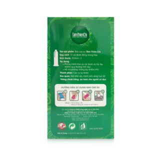 Bao cao su trơn+mỏng tâm thiện chid ( hộp 12cái )
