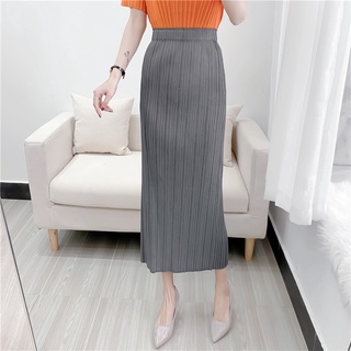Chân váy chữ a xếp ly lưng cao thời trang mùa hè cho nữ