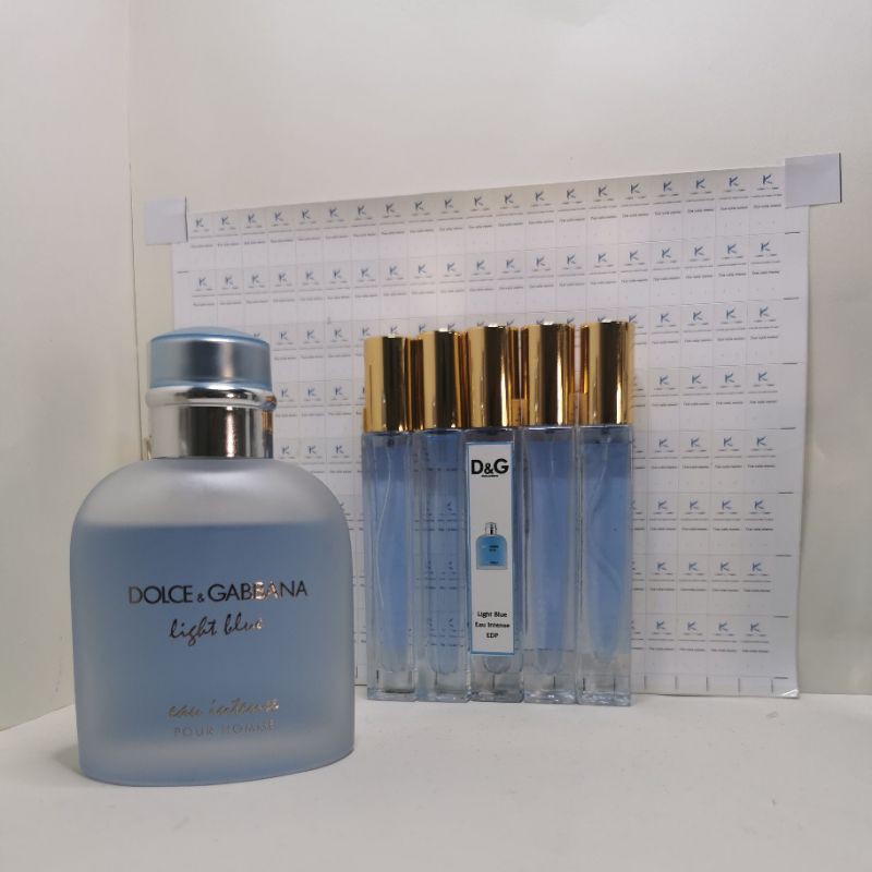 Nước hoa Nam D&G Light Blue Eau Intense Pour Homme for Men 5ml/10ml/20ml