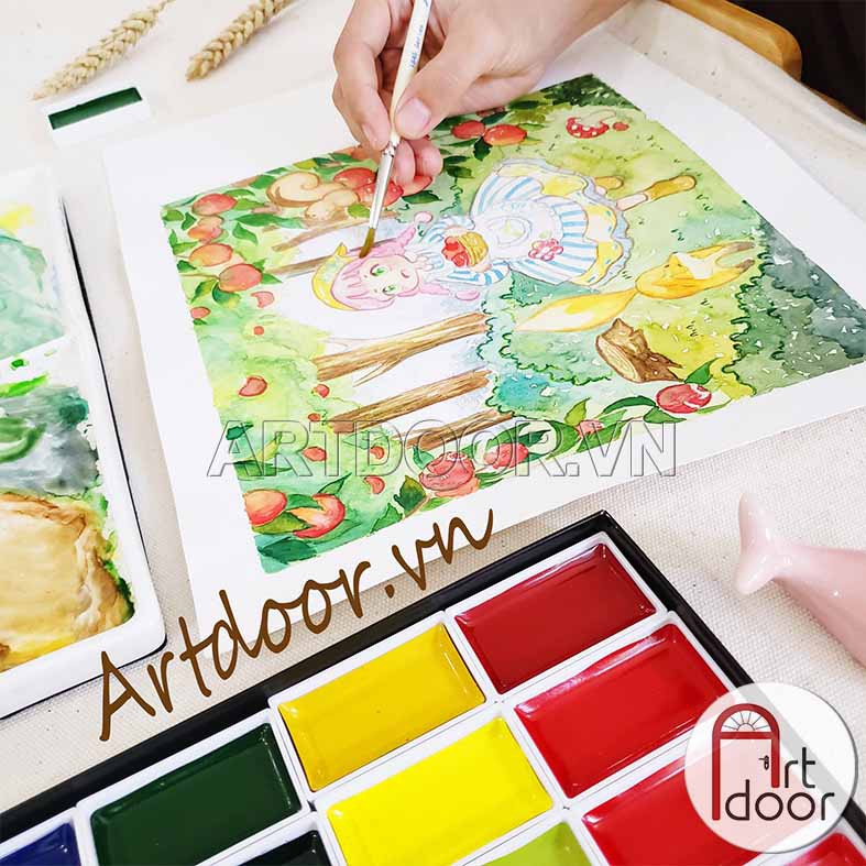 [ARTDOOR] Bộ màu nước Nén GANSAI TAMBI Nhật Bản