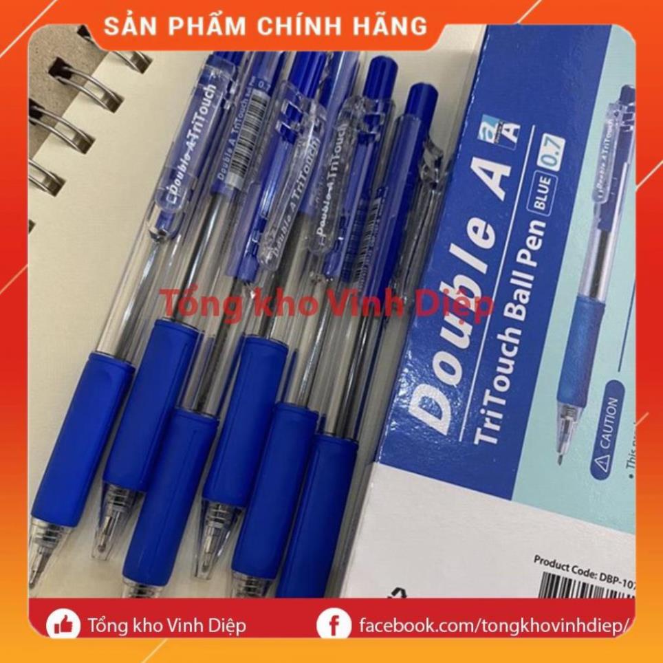 1 hộp 12 chiếc bút bi double a 0.17mm viết êm tay, mực ra đều, đẹp - Hàng loại 1