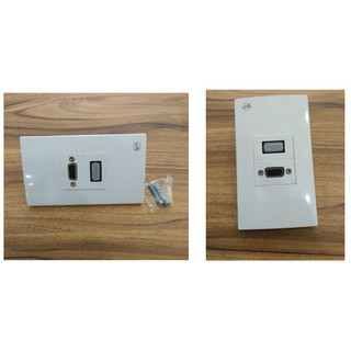 Bộ Wallplate 2 cổng âm sàn HDMI - VGA