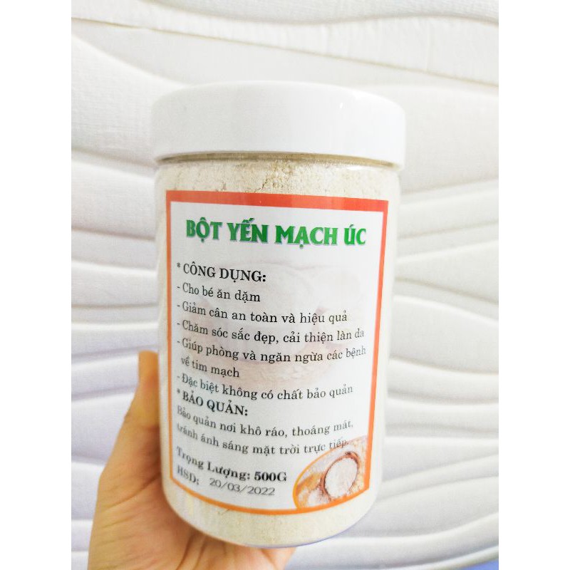 500g BỘT Yến Mạch Úc nguyên chất 100% làm bánh Eatcleans, đắp mặt... - Healthy