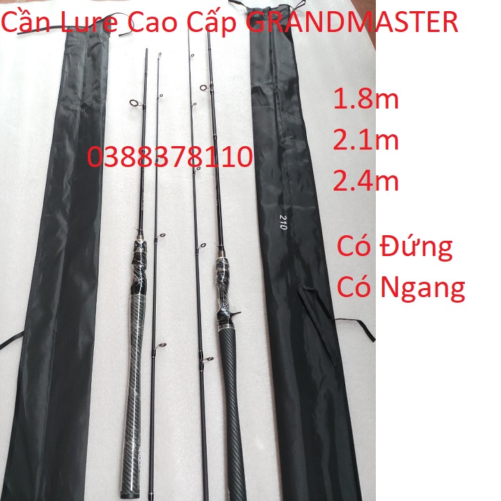 Cần Câu Lure Máy Đứng Và Ngang Cao Cấp GRANDMASTER