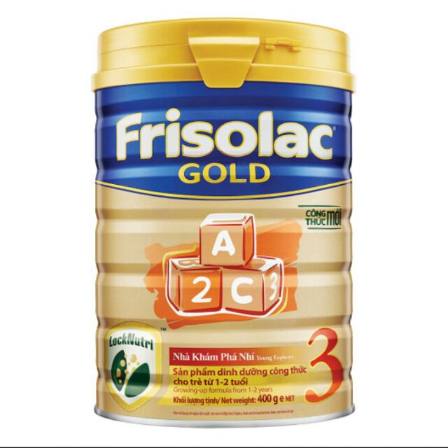 Sữa bột Frisolac gold 3 400g, 900g