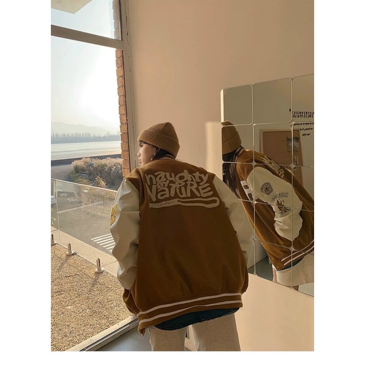 ÁO KHOÁC BOMBER NAM NỮ NATURE PHONG CÁCH ĐỈNH CAO  THỜI TRANG BÓNG CHÀY