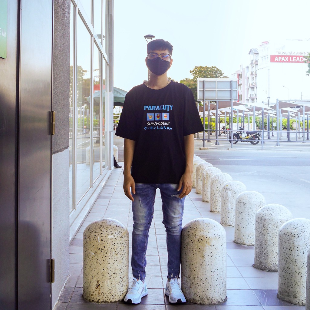 Áo thun nam nữ Unisex PARACUTY Shinyoduke P04 chất liệu cotton 100%, co giãn 4 chiều, dày dặn, form rộng tay lỡ | BigBuy360 - bigbuy360.vn