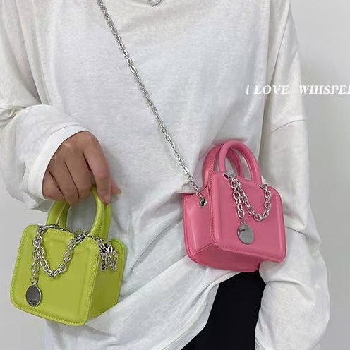 Túi hộp vuông dây xích túi xách đeo chéo mini thời trang túi đựng son