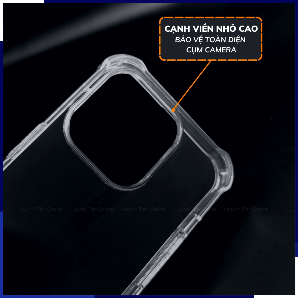 Ốp lưng iphone 14 pro max ip 14 plus clear color ver 3 trong suốt không ố vàng bảo vệ camera phụ kiện huỳnh tân store