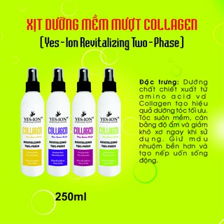 XỊT DƯỠNG COLLAGEN MỀM MƯỢT VÀ GIỮ NẾP TÓC UỐN 250ML - CL250