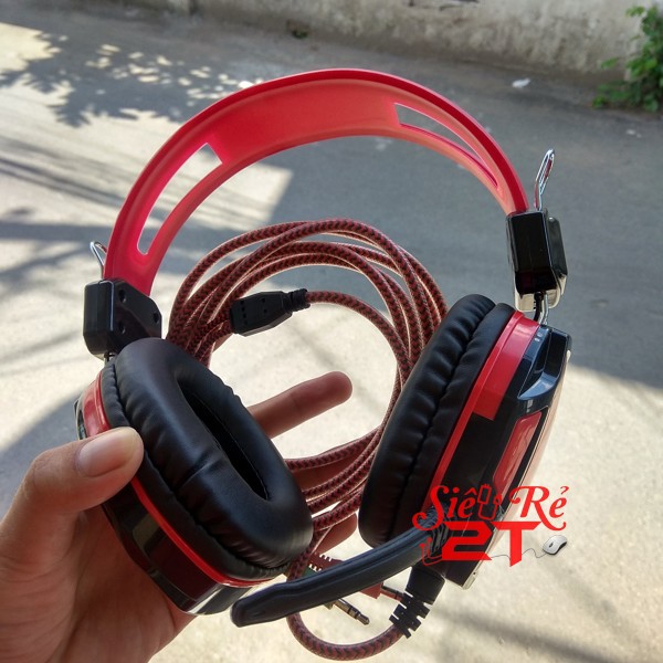 tai nghe chuyên game Qilian A6 có mic ,chân 3.5mm, dây chống đứt  , ốp mềm không đau tai | BigBuy360 - bigbuy360.vn