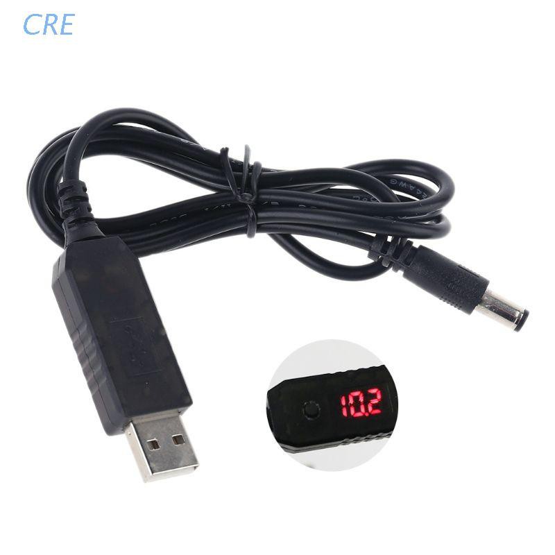 Dây Cáp Nguồn Qc3.0 Usb Sang 5v-12v 5.5x2.1mm Chuyên Dụng Cho Bộ Định Tuyến Wifi