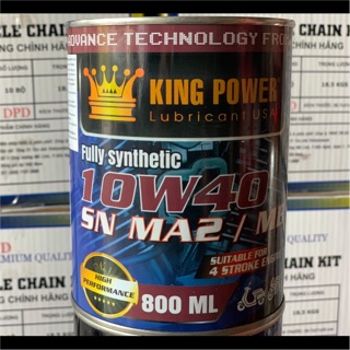 Dầu nhớt động cơ 10w40 SN ma2/mb King Power, Nhớt xe máy nhập khẩu từ DuBai (UAE) công nghệ U