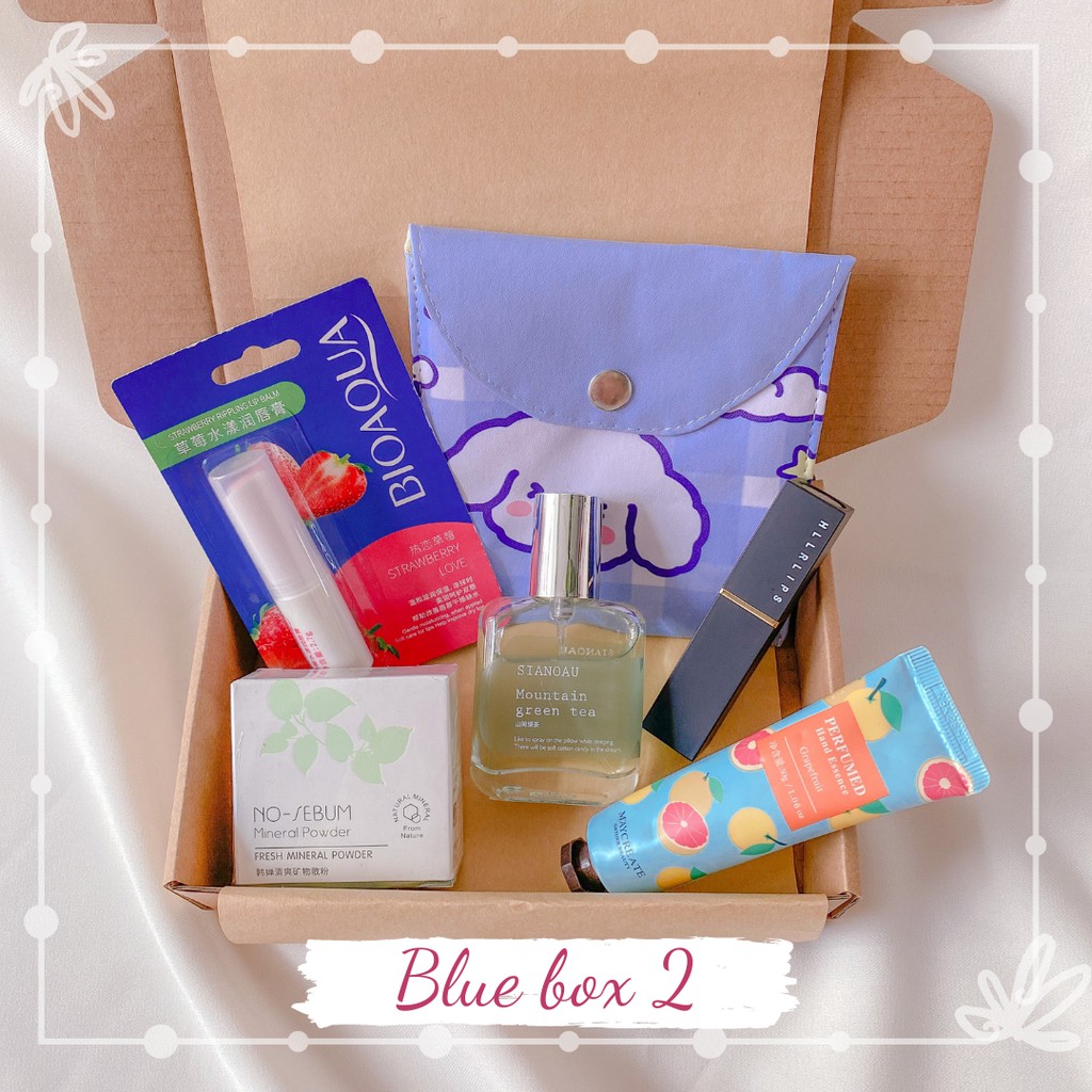 Set Quà Tặng Sinh Nhật Tone Xanh💖 Đặc Biệt Cho Bạn Nữ, 1 box gồm 2-6 món quà dễ thương | BigBuy360 - bigbuy360.vn