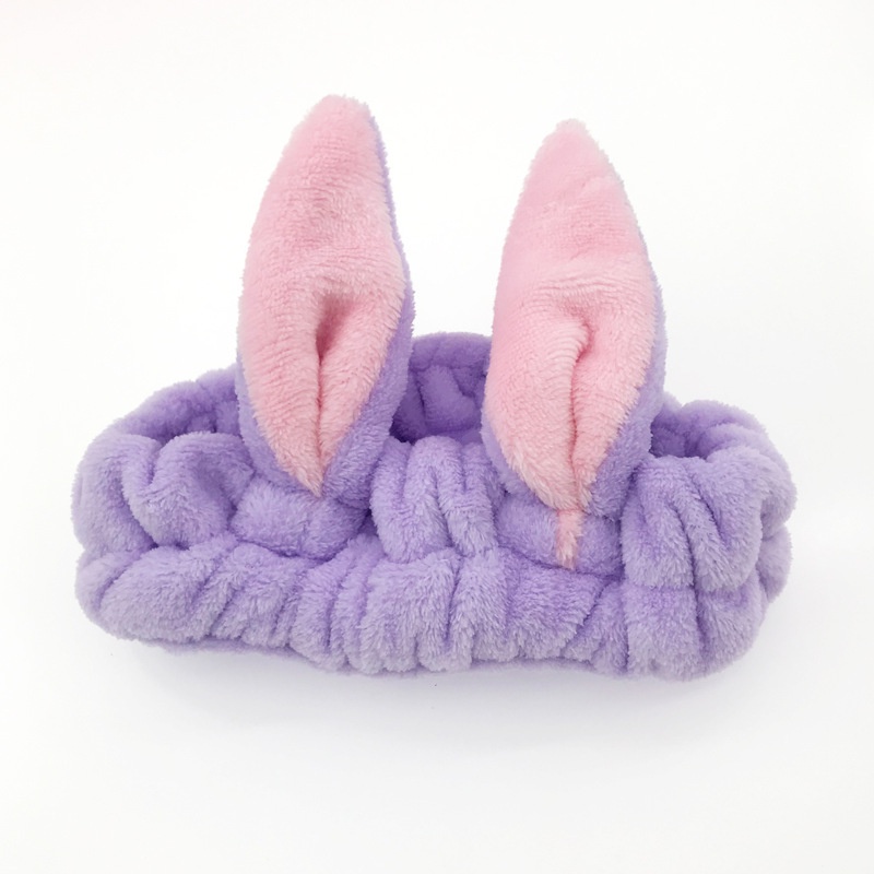 Băng đô cài tóc rửa mặt Tai Thỏ Dễ Thương