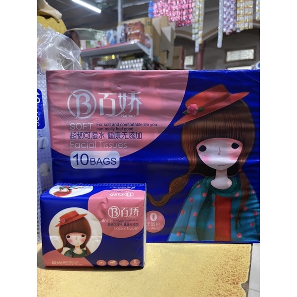 Combo  10gói giấy rút Cô Gái hàng cao cấp 4 lớp x 328 tờ