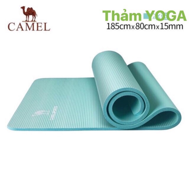 [HÀNG ORDER]  Thảm tập YOGA, GYM hiệu CAMEL (KT 185*80m dày 15mm ) có kèm hình có ảnh thật minh hoạ