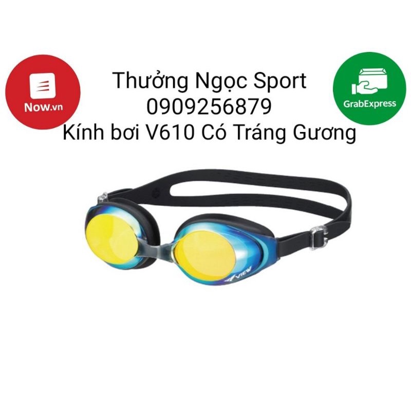 Kính Bơi View V610 AMR Có Tráng Gương Chống Loá Mắt Hàng Nhật Chính Hãng