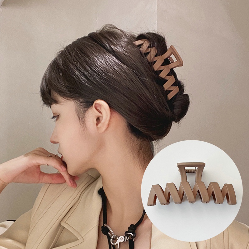 Kẹp Tóc Dạng Lượn Sóng Màu Trơn Thời Trang Cho Nữ