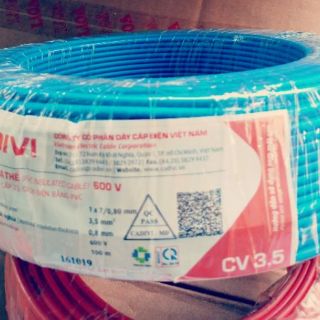 Dây Cáp điện đơn CV3.5 Cadivi 100mét