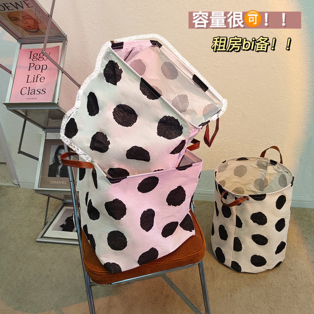 Đồ nội thất trong nhà kẻ sọc sáng tạo Có thể gập lại Giỏ lưu trữ dung lượng lớn