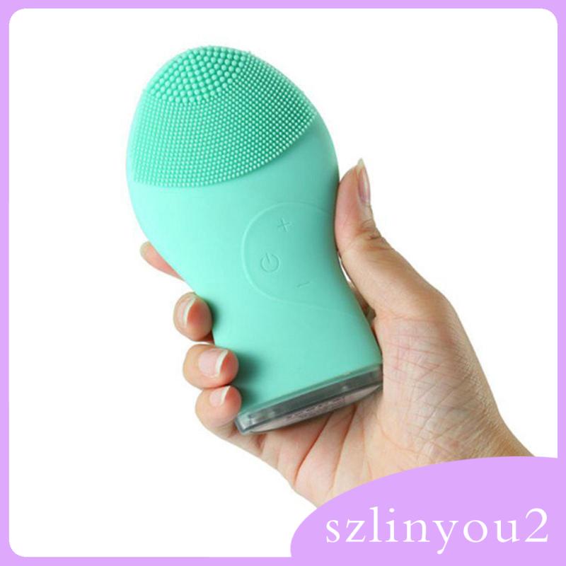 Máy rửa mặt điện bằng silicon giúp mát xa và tẩy tế bào chết chuyên sâu