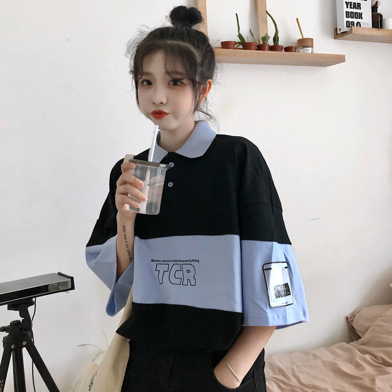 ❤️❤️áo polo Tay Ngắn Phong Cách Hàn Quốc Thời Trang Cho Nữ | BigBuy360 - bigbuy360.vn