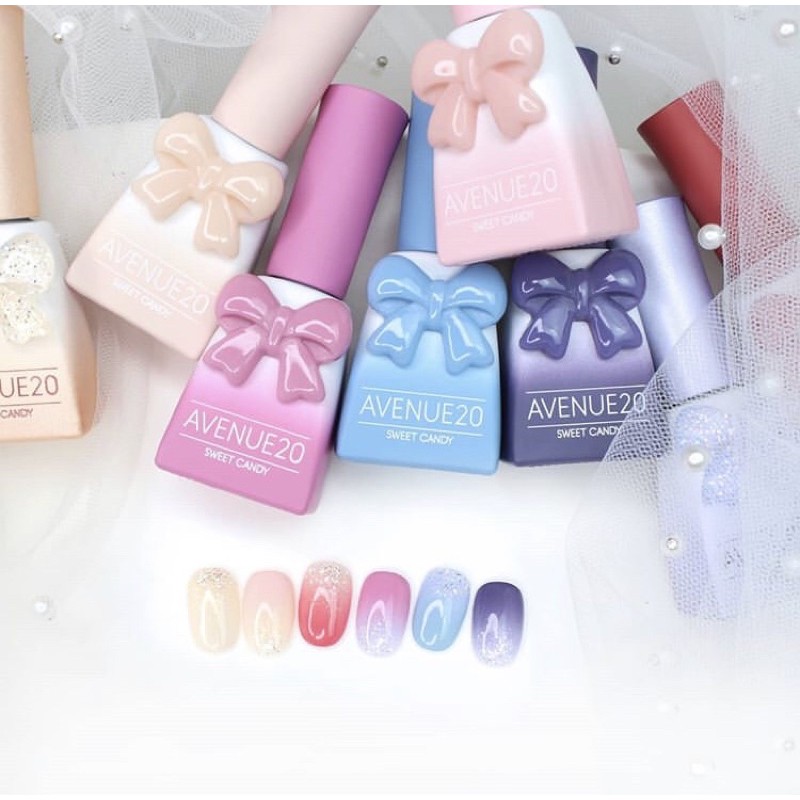 Sơn gel cao cấp Sweet candy nail collection mùa thu Avene 20 [TÁCH SET - GIÁ LẺ 1 CHAI]