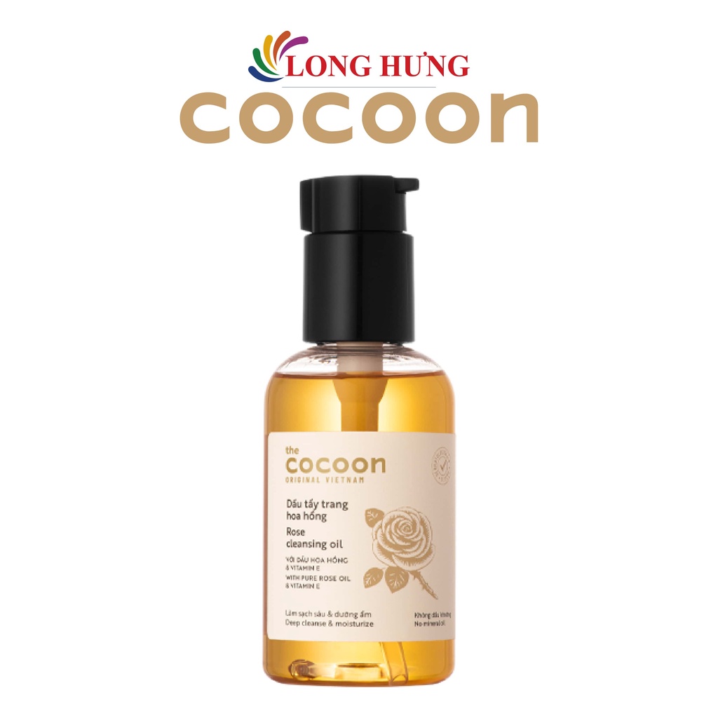 Dầu tẩy trang hoa hồng Cocoon làm sạch sâu và dưỡng ẩm (140ml)