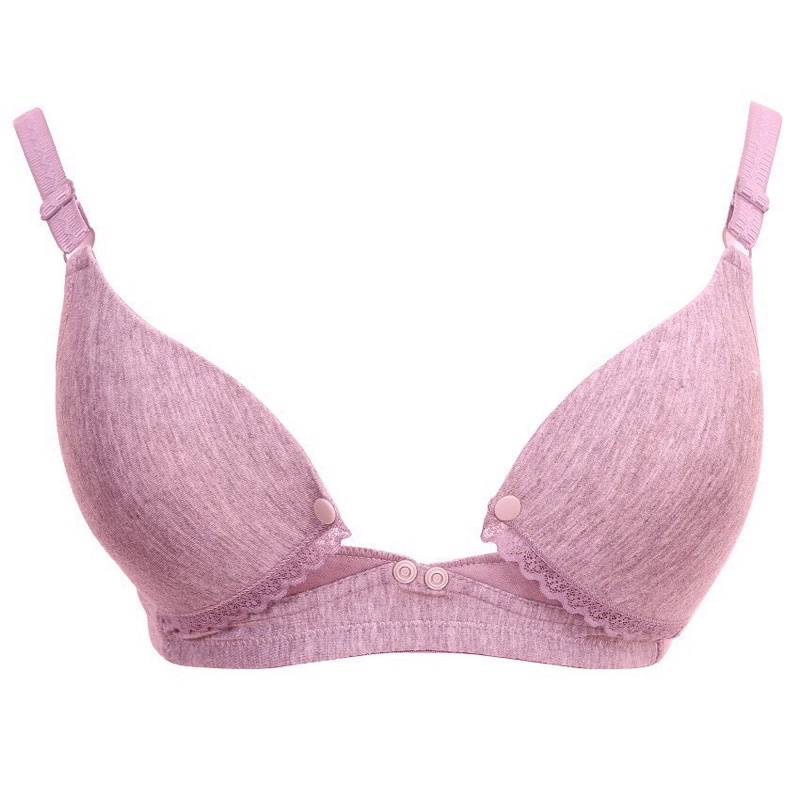 Áo lót bầu cho con bú cotton hàng đẹp, mềm mịn nâng ngực co giãn dễ chịu -AL12