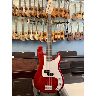 Đàn guitar bass hãng Deviser màu đỏ