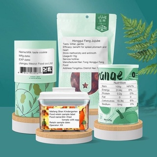 Giấy in nhiệt nhãn dán Miếng dán tem nhãn màu trắng chống thấm nước và chống rách hợp cho máy in nhãn Niimbot B21/ B3S
