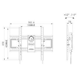 Giá Treo Tivi Gật Gù NB - DF70T 42&quot; - 70&quot; [ HÀNG CHÍNH HÃNG ] Model 2020