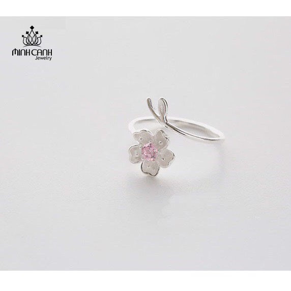 Nhẫn Bạc Hoa Anh Đào Bạc Ý S925 - Minh Canh Jewelry