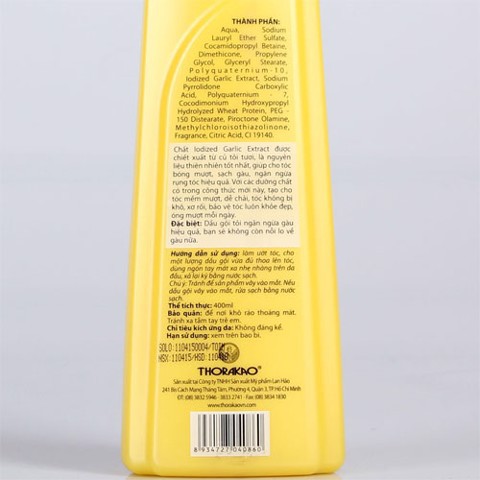 Dầu gội tỏi 400ml thorakao