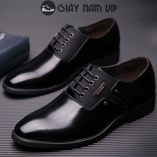 Giày Tây Nam Đẹp Da Bò Cao Cấp Công Sở GIAYNAMVIP Giày Da Nam Giá Rẻ Buộc Dây GD87