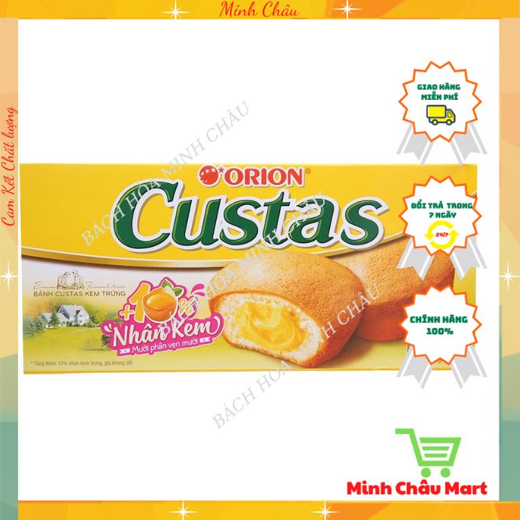 Bánh Custas Nhân Kem Trứng Hộp 6 Chiếc 141g