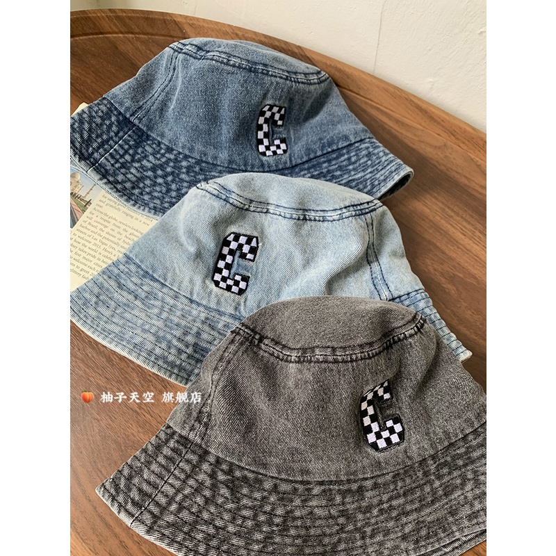 Nón Bucket Cao Bồi Vành Rộng Che Nắng In Chữ C Thời Trang Mùa Hè Mới Cho Nữ