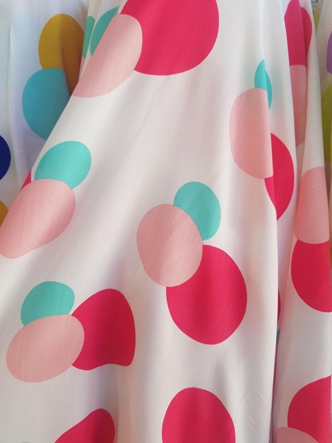 Vải đũi lạnh chấm bi