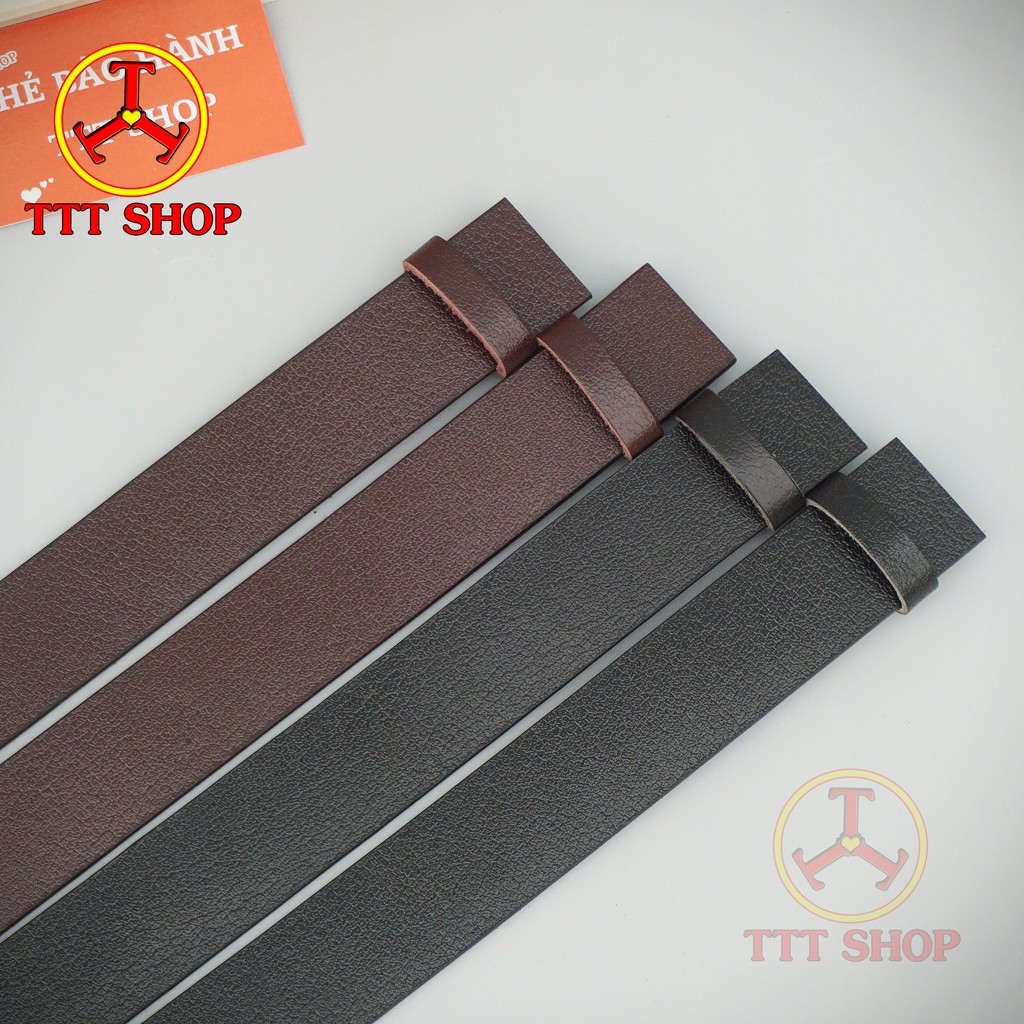 Dây Lưng Nam Da Bò Cao Cấp Không Kèm Mặt - TTT SHOP (BH 12 Tháng)