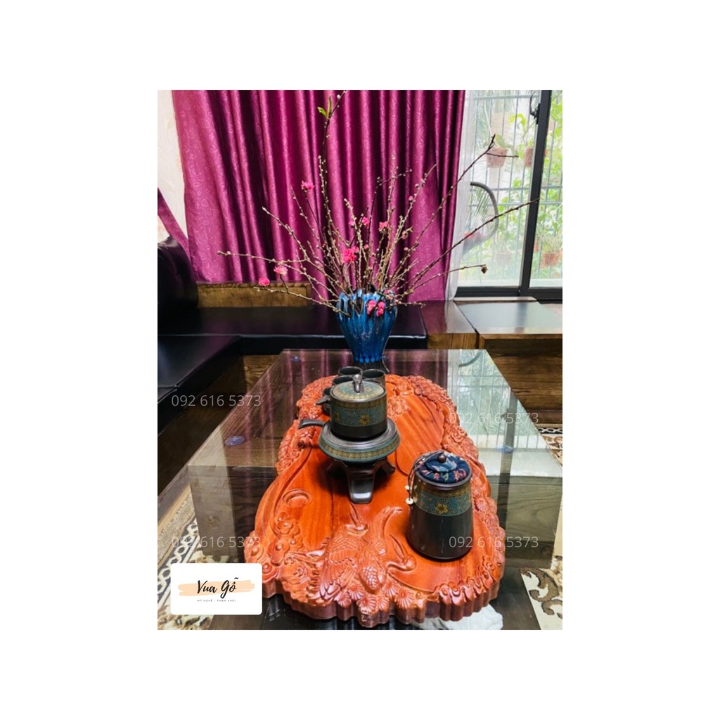 [Xả Kho] Khay trà gỗ Nguyên Khối gỗ gõ cao cấp - Vua Gỗ - Phạm Khải | BigBuy360 - bigbuy360.vn