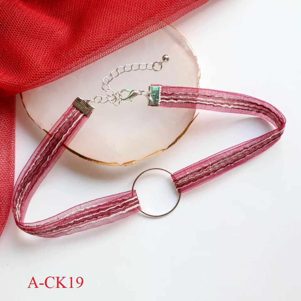 Chocker xinh BST màu đỏ A-ck19-24 Mayconner