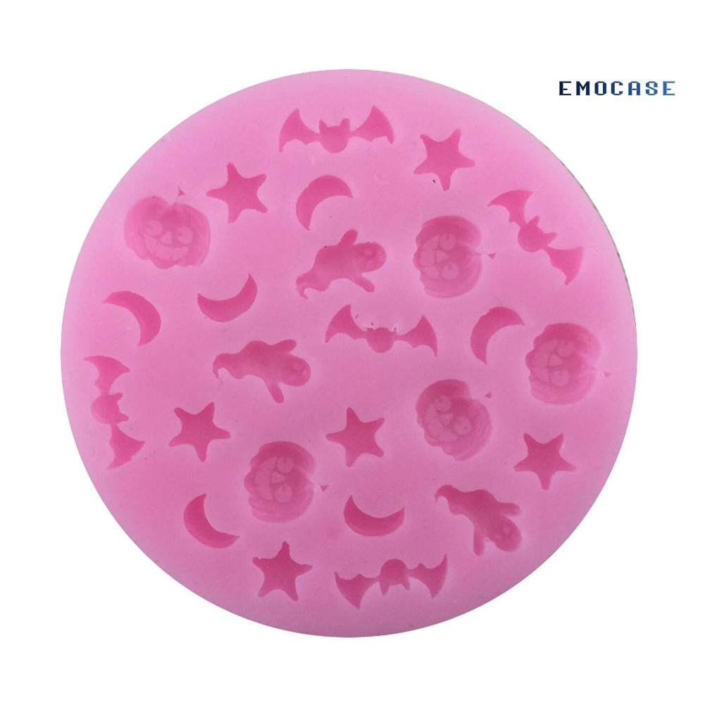 Khuôn Silicone Làm Bánh Quy / Kẹo Đường Hình Bí Ngô / Dơi / Ma Quỷ Trang Trí Halloween