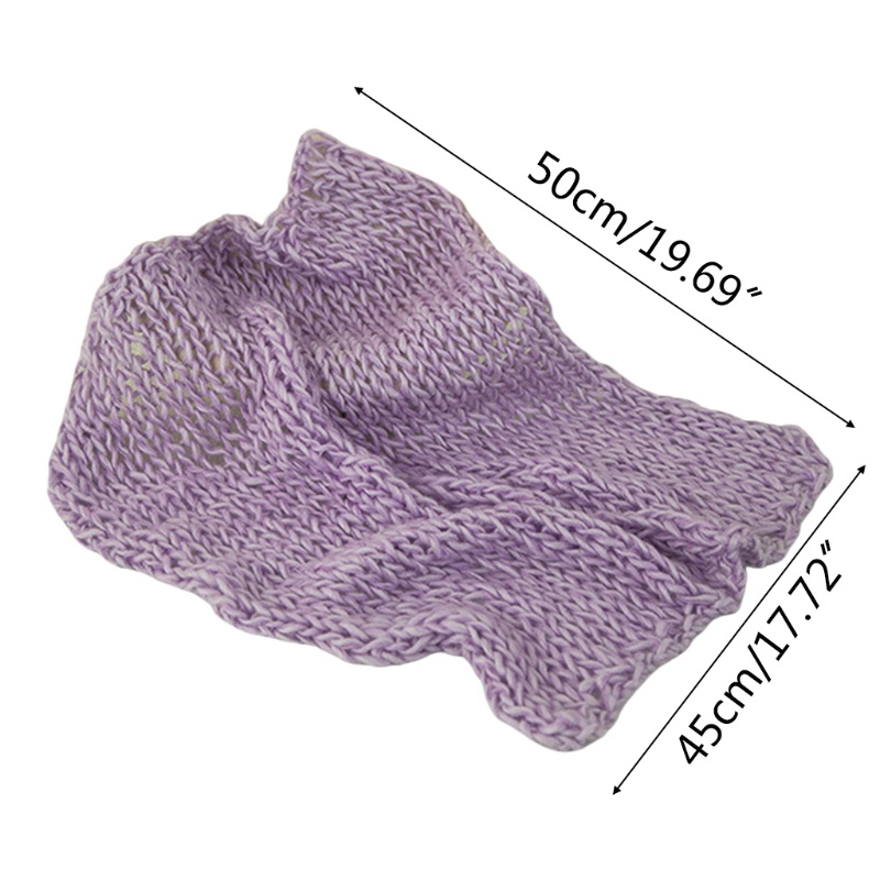 Chăn Đan Len Xinh Xắn Dùng Làm Đạo Cụ Chụp Ảnh Cho Bé Sơ Sinh