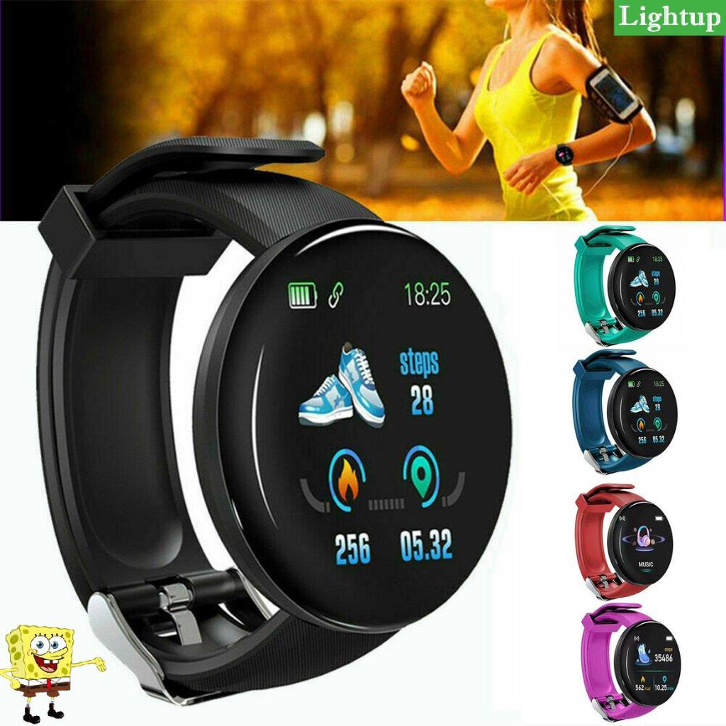 D18S 1.44 Màn hình tròn Nhắc nhở cuộc gọi Đồng hồ thông minh Giao tiếp không dây