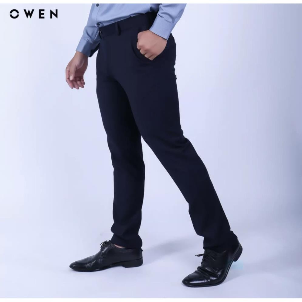 Sale Chính Hãng OWEN - Quần âu nam Owen SLIMFIT màu xanh tím than 91371 hot 🌺 neww * ! % * ᵛ ' .