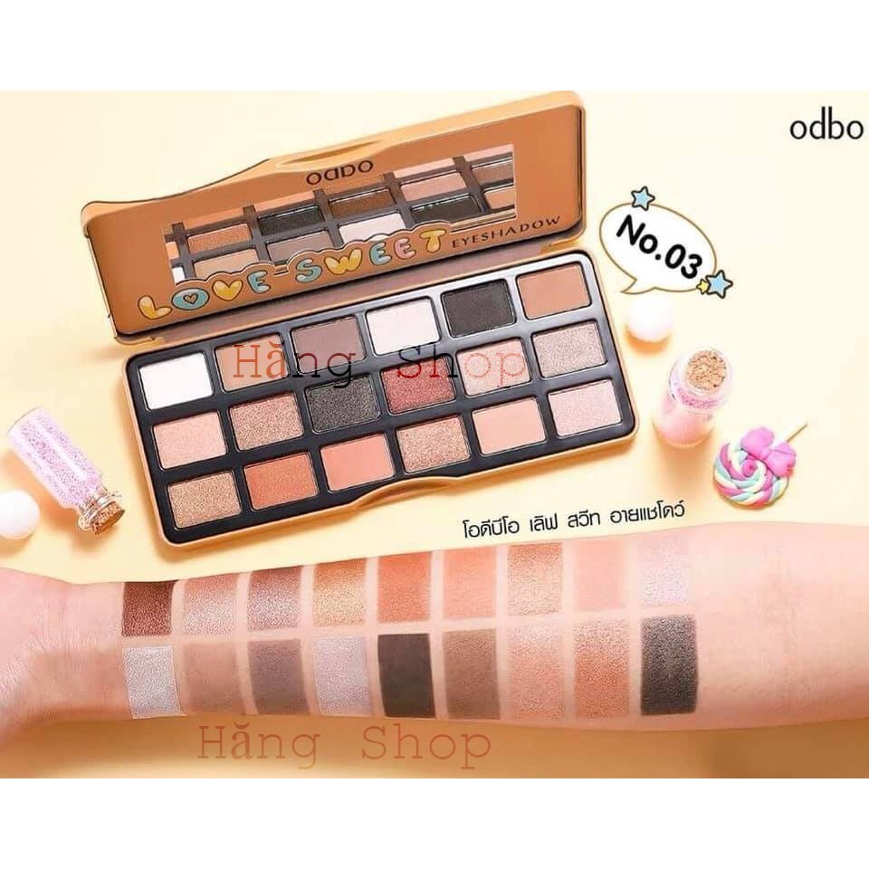 Bảng Phấn Mắt 18 ô ODBO Love Sweet Eyeshadow