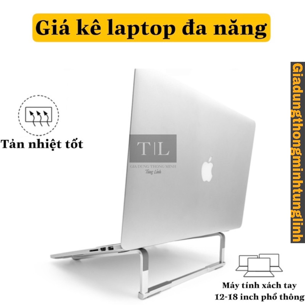 (Combo 3 sản phẩm) Kệ điện thoại, Ipad và thanh đỡ Laptop - có trượt, silicon đa điểm chống xước, hợp kim nhôm cao cấp